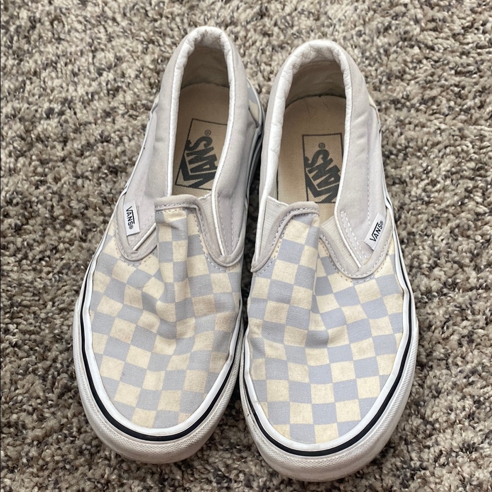 Gray Checkered Vans